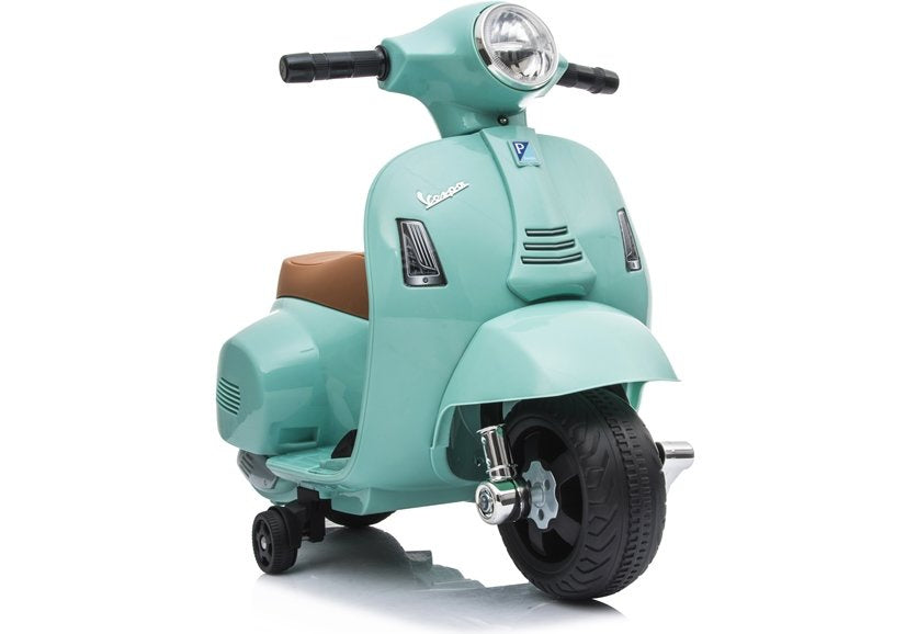 Elektrický skútr na akumulátor pro děti Vespa GTS 300 Mini tyrkysový