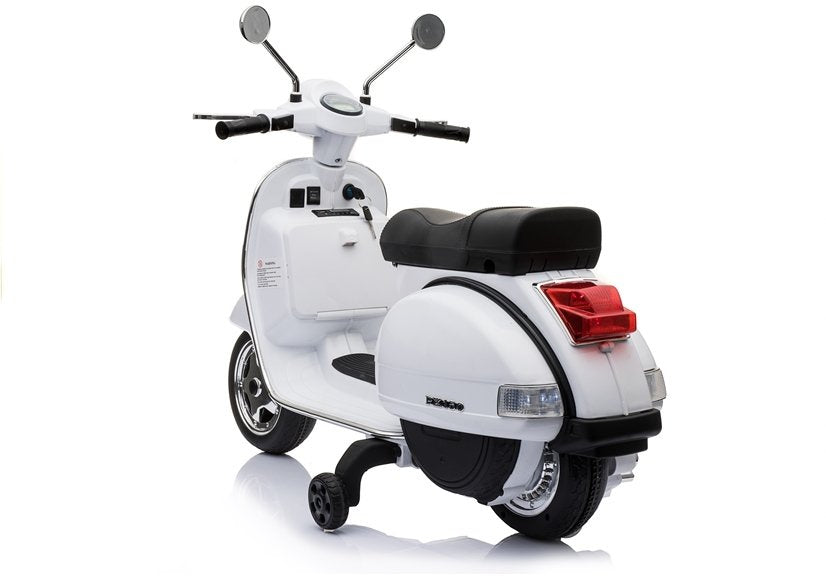 Elektrický skútr na akumulátor – Vespa bílý | E skútr