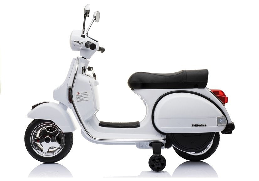 Elektrický skútr na akumulátor – Vespa bílý | E skútr
