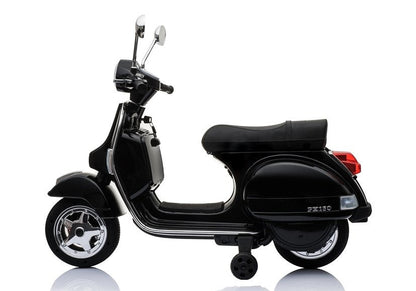 Elektrický skútr na akumulátor – Vespa černý | E skútr