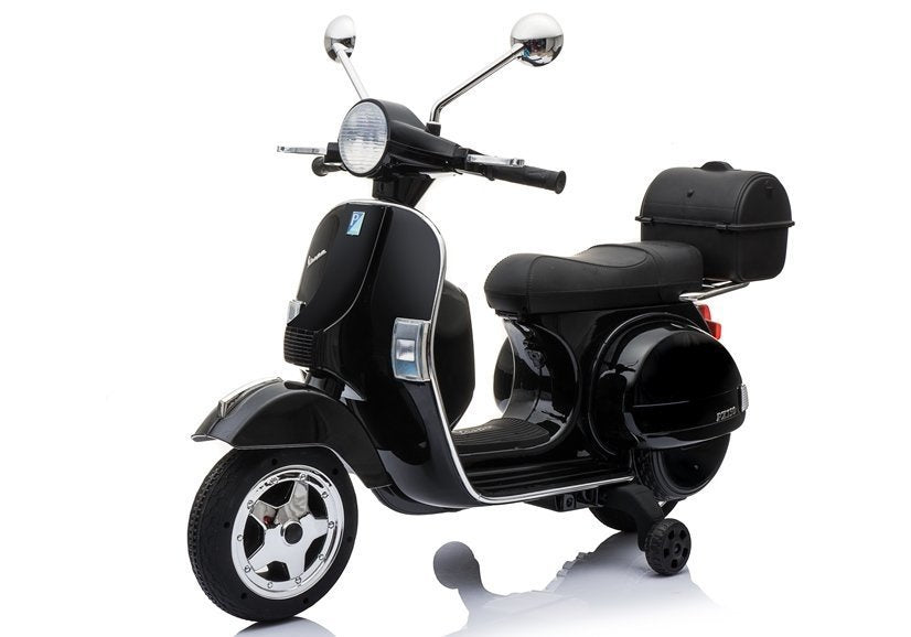 Elektrický skútr na akumulátor – Vespa černý | E skútr
