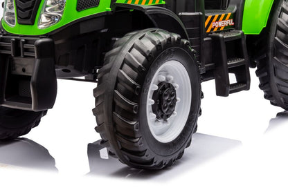 Elektrický traktor A011 24V pro děti – zelený