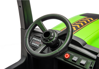 Elektrický traktor A011 24V pro děti – zelený