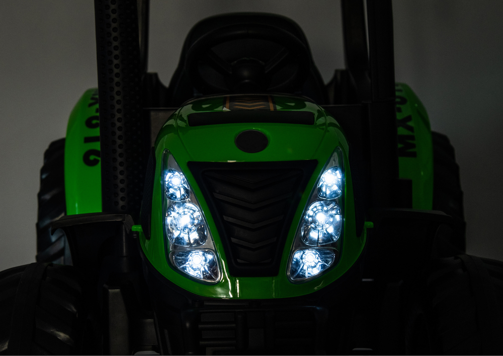 Elektrický traktor A011 24V pro děti – zelený