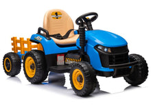 Elektrický traktor BBH-030 modrý s dálkovým ovládáním