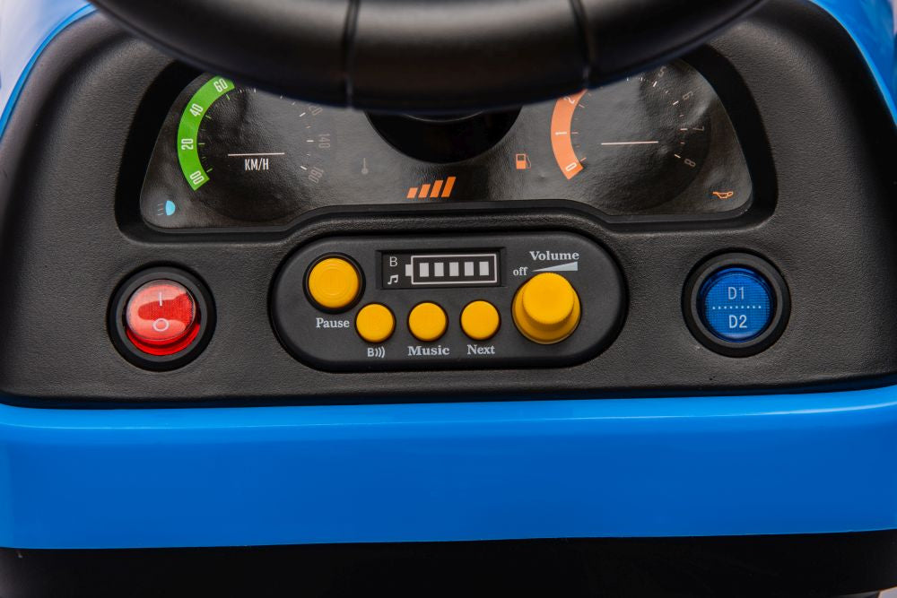 Elektrický traktor BBH-030 modrý s dálkovým ovládáním