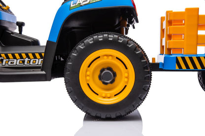 Elektrický traktor BBH-030 modrý s dálkovým ovládáním