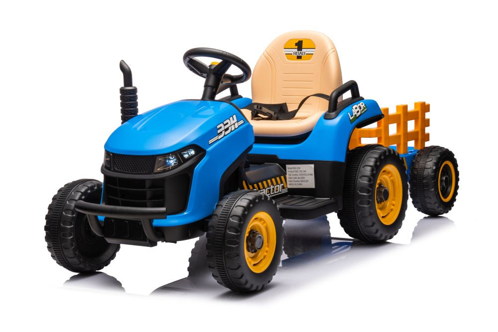 Elektrický traktor BBH-030 modrý s dálkovým ovládáním