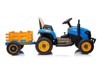 Elektrický traktor BBH-030 modrý s dálkovým ovládáním