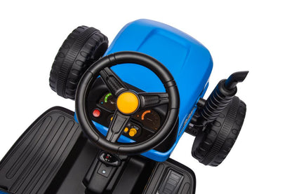 Elektrický traktor BBH-030 modrý s dálkovým ovládáním