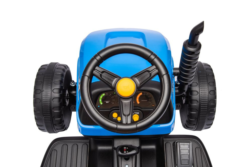 Elektrický traktor BBH-030 modrý s dálkovým ovládáním
