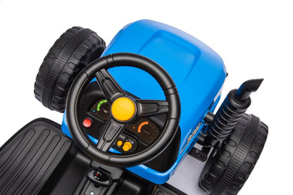 Elektrický traktor BBH-030 modrý s dálkovým ovládáním