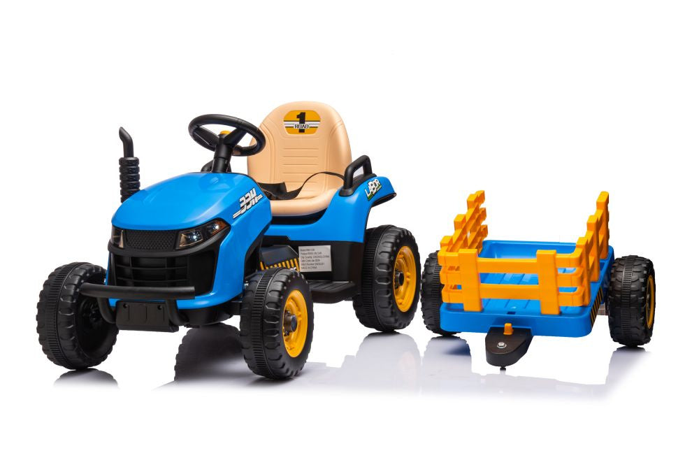 Elektrický traktor BBH-030 modrý s dálkovým ovládáním
