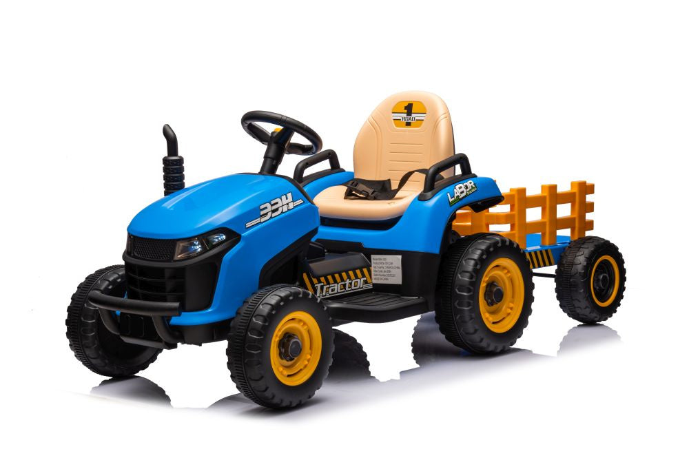 Elektrický traktor BBH-030 modrý s dálkovým ovládáním