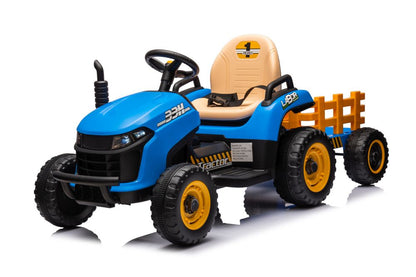 Elektrický traktor BBH-030 modrý s dálkovým ovládáním