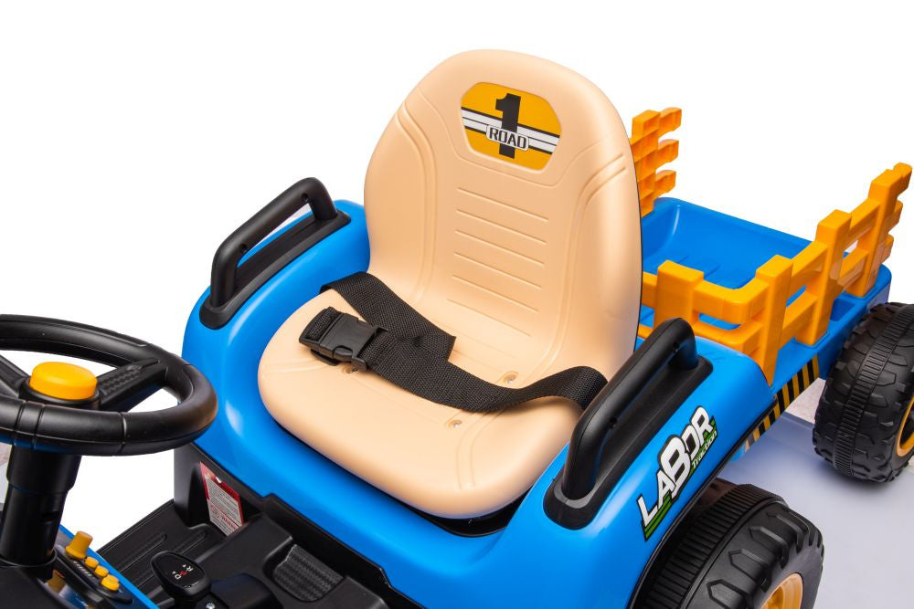Elektrický traktor BBH-030 modrý s dálkovým ovládáním