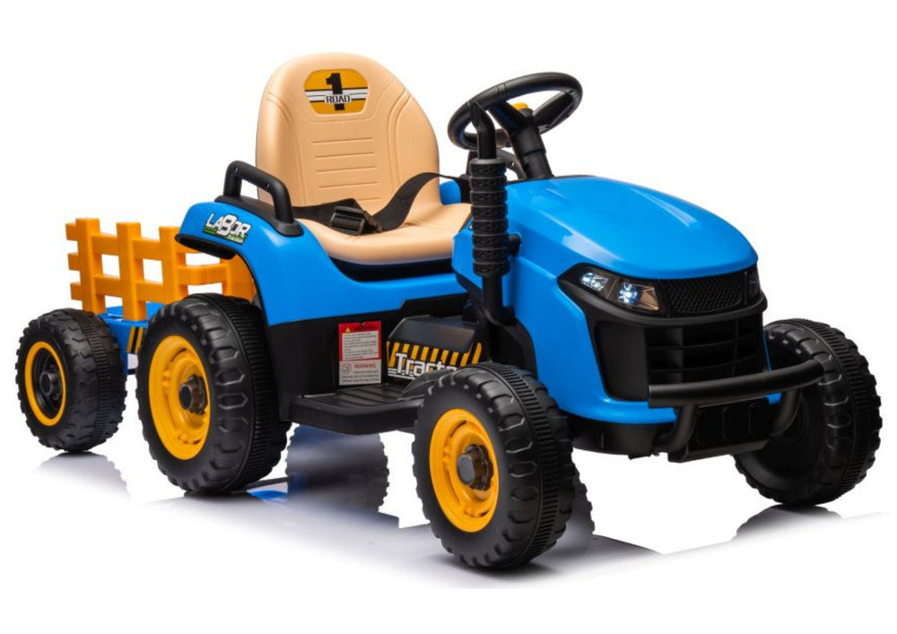 Elektrický traktor BBH-030 modrý s dálkovým ovládáním