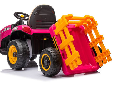 Elektrický traktor BBH-030 růžový s dálkovým ovládáním