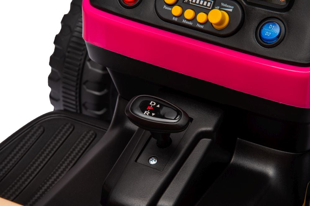 Elektrický traktor BBH-030 růžový s dálkovým ovládáním