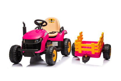 Elektrický traktor BBH-030 růžový s dálkovým ovládáním