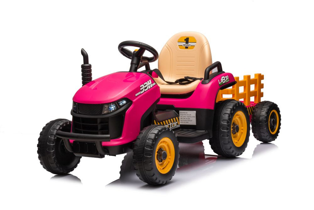 Elektrický traktor BBH-030 růžový s dálkovým ovládáním