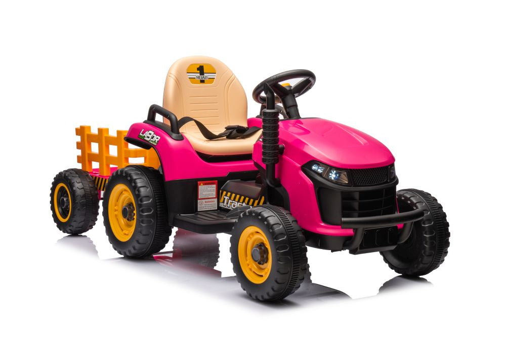Elektrický traktor BBH-030 růžový s dálkovým ovládáním