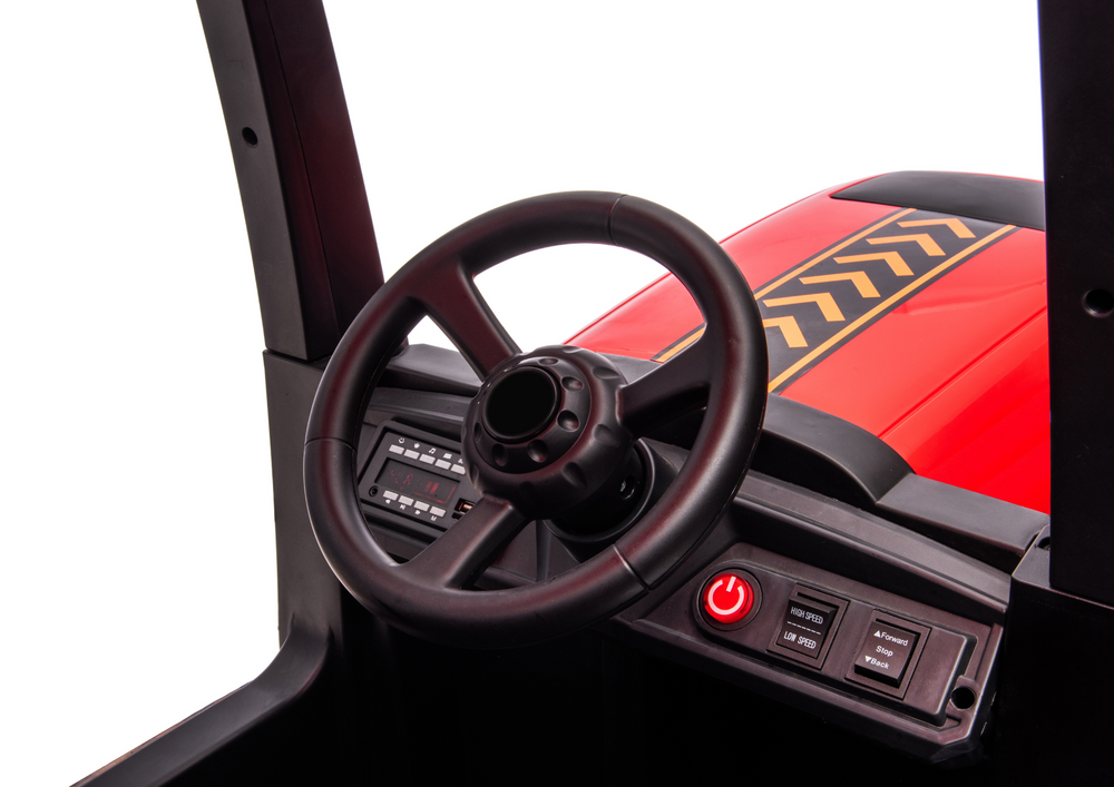 Elektrický traktor na baterie 24V červený A011 – dětské vozítko