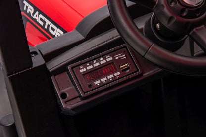 Elektrický traktor na baterie 24V červený A011 – dětské vozítko