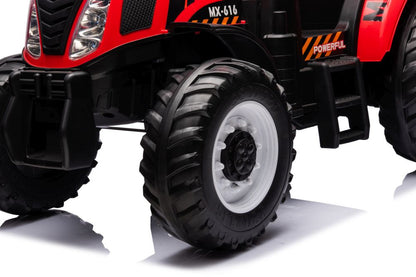 Elektrický traktor na baterie 24V červený A011 – dětské vozítko