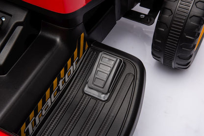Elektrický traktor na baterii BBH-030 červený – 12V7Ah