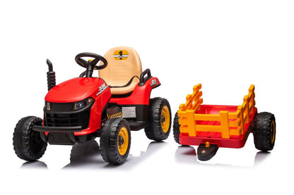 Elektrický traktor na baterii BBH-030 červený – 12V7Ah