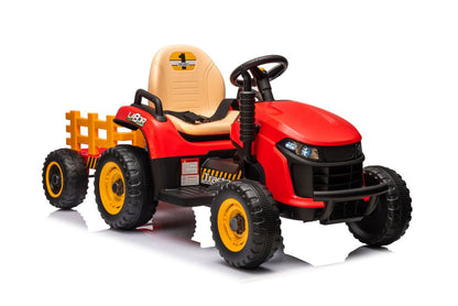 Elektrický traktor na baterii BBH-030 červený – 12V7Ah