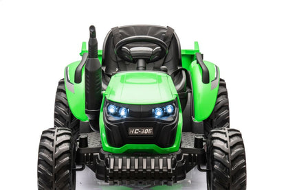 Elektrický traktor pro děti HC-306 24V zelený s dálkovým ovládáním