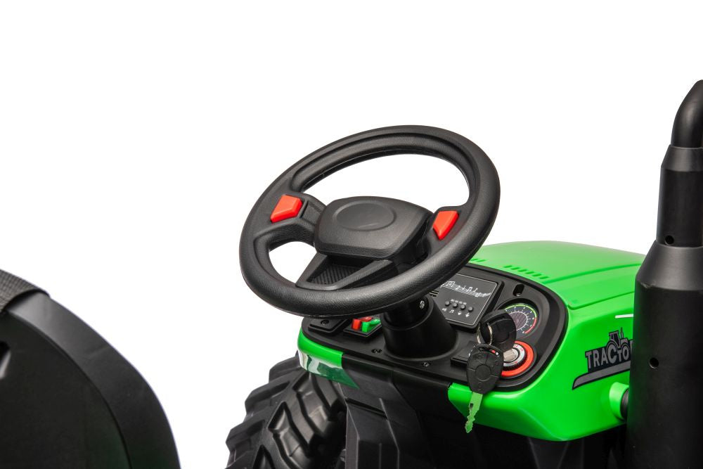 Elektrický traktor pro děti HC-306 24V zelený s dálkovým ovládáním