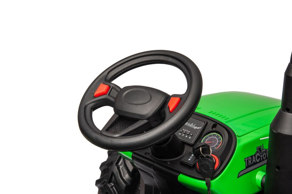 Elektrický traktor pro děti HC-306 24V zelený s dálkovým ovládáním