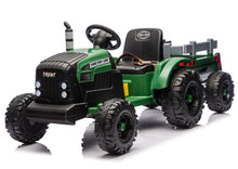 Elektrický traktor s přívěsem 24V tmavě zelený – CH9959B