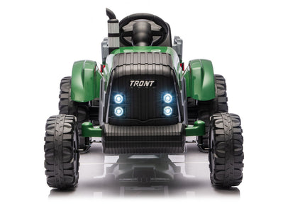 Elektrický traktor s přívěsem 24V tmavě zelený – CH9959B