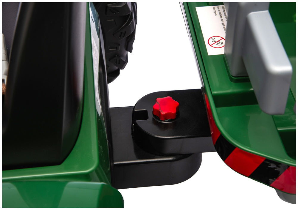 Elektrický traktor s přívěsem 24V tmavě zelený – CH9959B