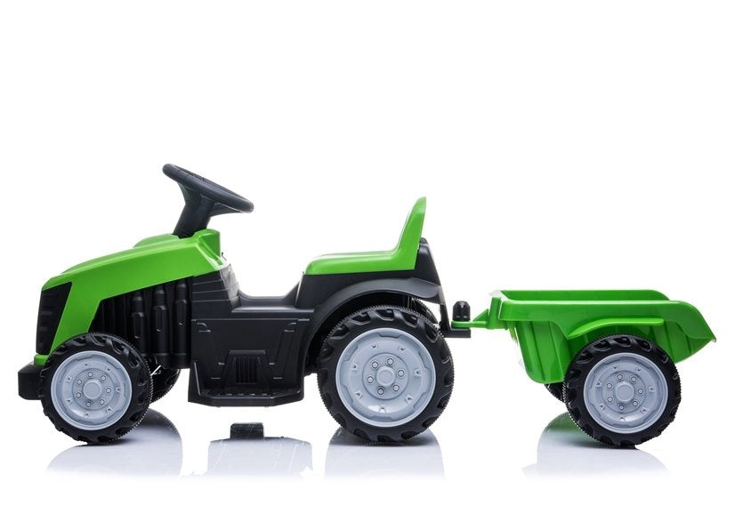 Elektrický traktor s přívěsem – na akumulátor TR1908T | zelený