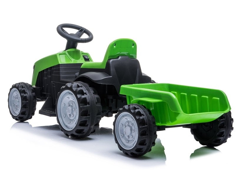 Elektrický traktor s přívěsem – na akumulátor TR1908T | zelený
