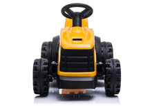 Elektrický traktor s přívěsem na akumulátor žlutý