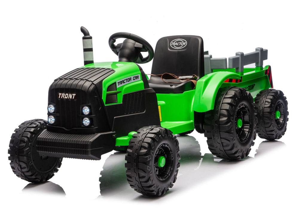 Elektrický traktor s přívěsem pro děti světle zelený 24V – CH9959B