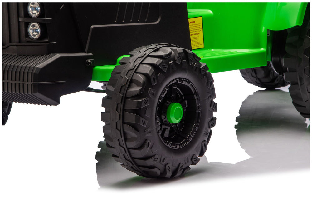 Elektrický traktor s přívěsem pro děti světle zelený 24V – CH9959B