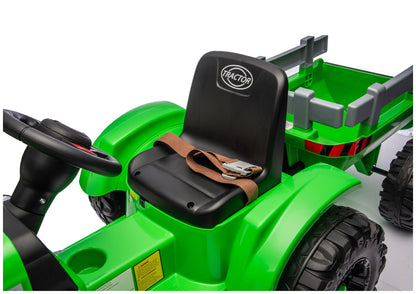 Elektrický traktor s přívěsem pro děti světle zelený 24V – CH9959B