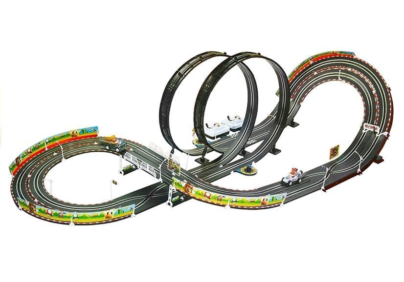 Elektrický závodní okruh 452cm se 2 autíčky Mario RC 20km/h