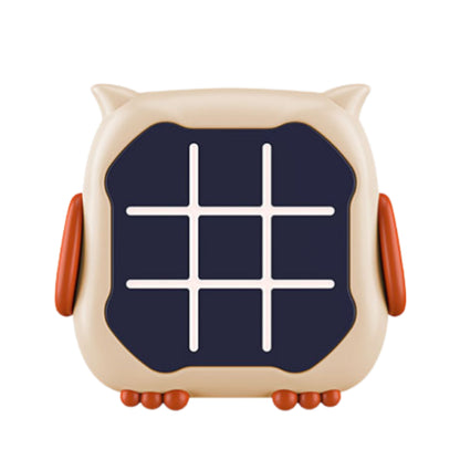 Elektronická hra 3v1 piškvorky paměť sova béžová