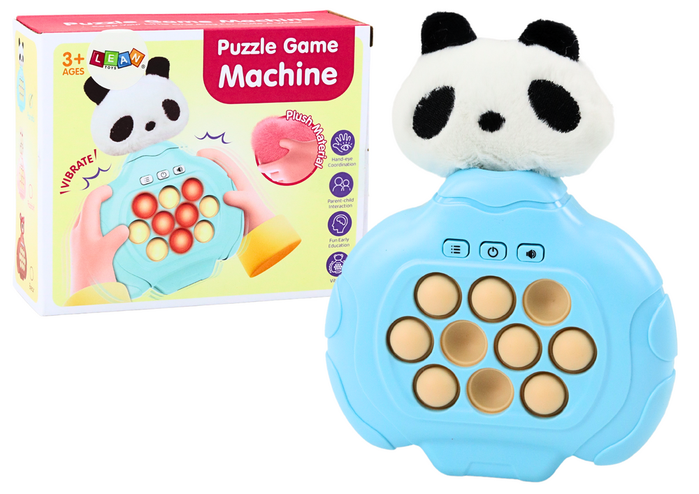 Elektronická hra Pop It panda s vibracemi a zvuky modrá