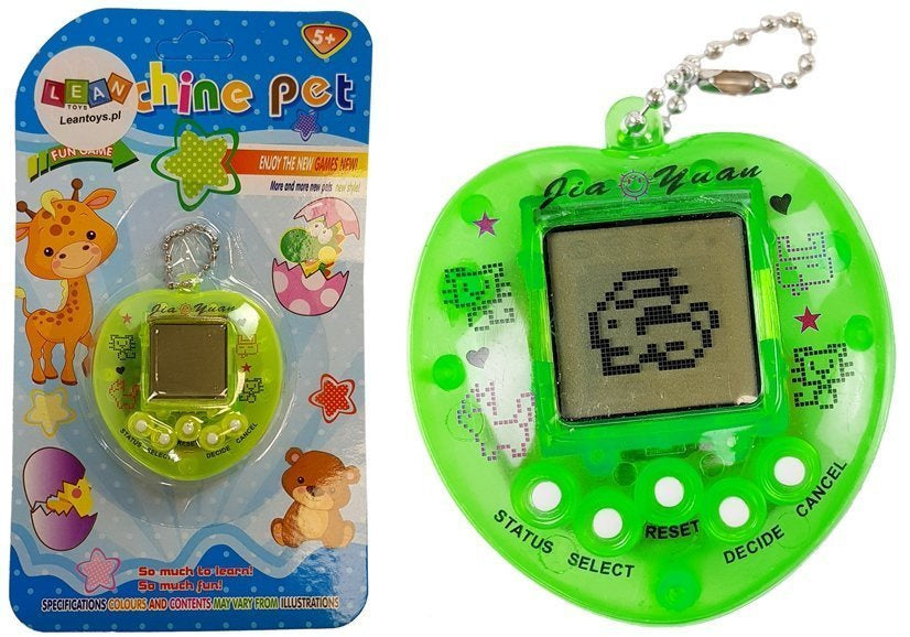 Elektronická hra Tamagotchi s řetízkem zelená