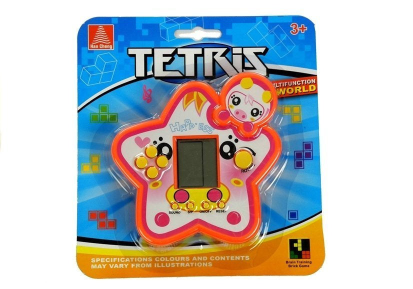 Elektronická hra Tetris hvězdička červená kapesní verze