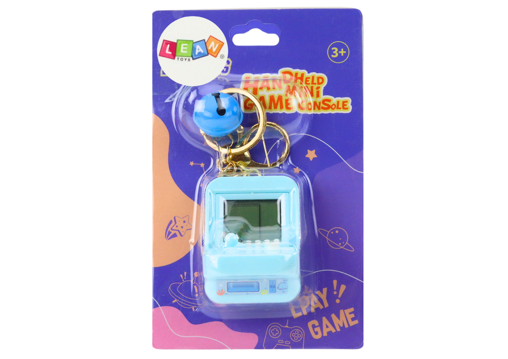 Elektronická hra Tetris kapesní přívěsek na klíče modrá